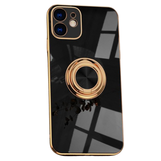Aere Luxury Plated iPhone Case With Ring