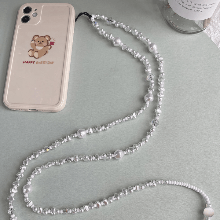 Bellicus Pearl Crystal Elastic Phone Lanyard - Astra Cases