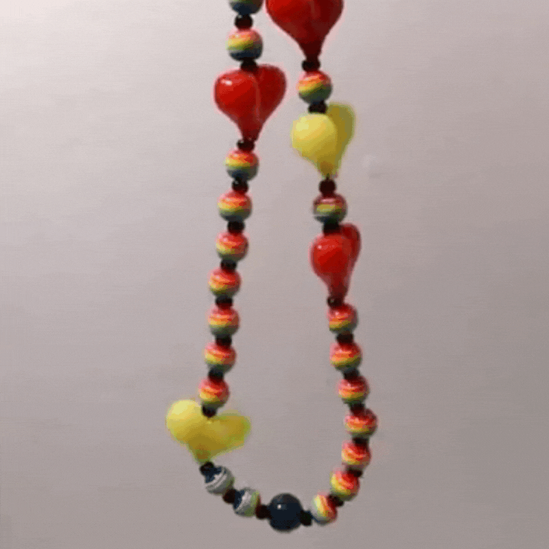 Brevis Acrylic Heart Elastic Phone Lanyard - Astra Cases