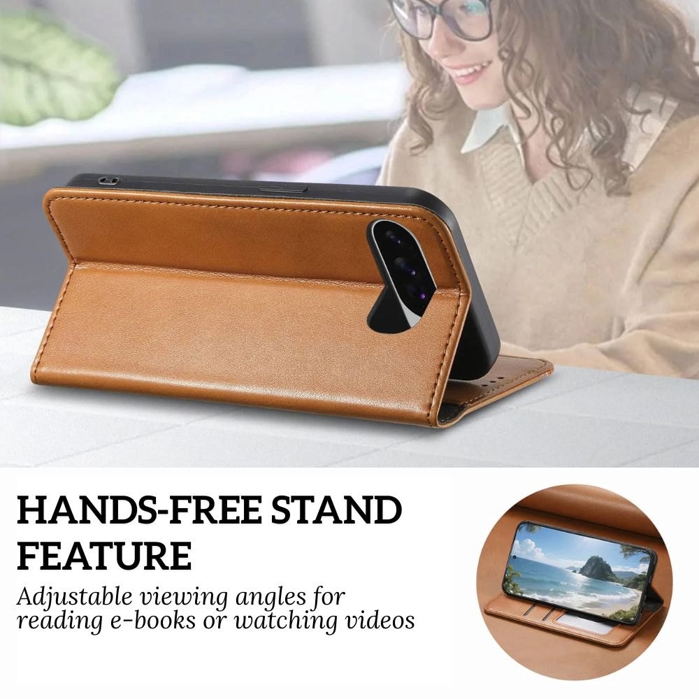 Ceno Leather Wallet Flip Case For Google Pixel - Astra Cases