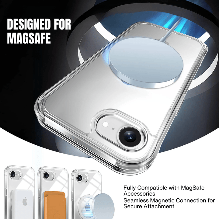 Denego Shockproof MagSafe Case With Screen Protector For iPhone 16e - Astra Cases