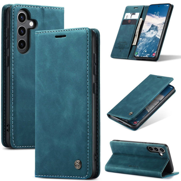 Dira Retro Leather Wallet Galaxy Case - Astra Cases
