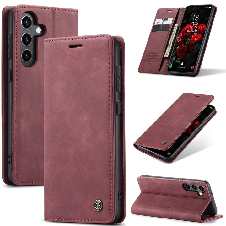 Dira Retro Leather Wallet Galaxy Case - Astra Cases