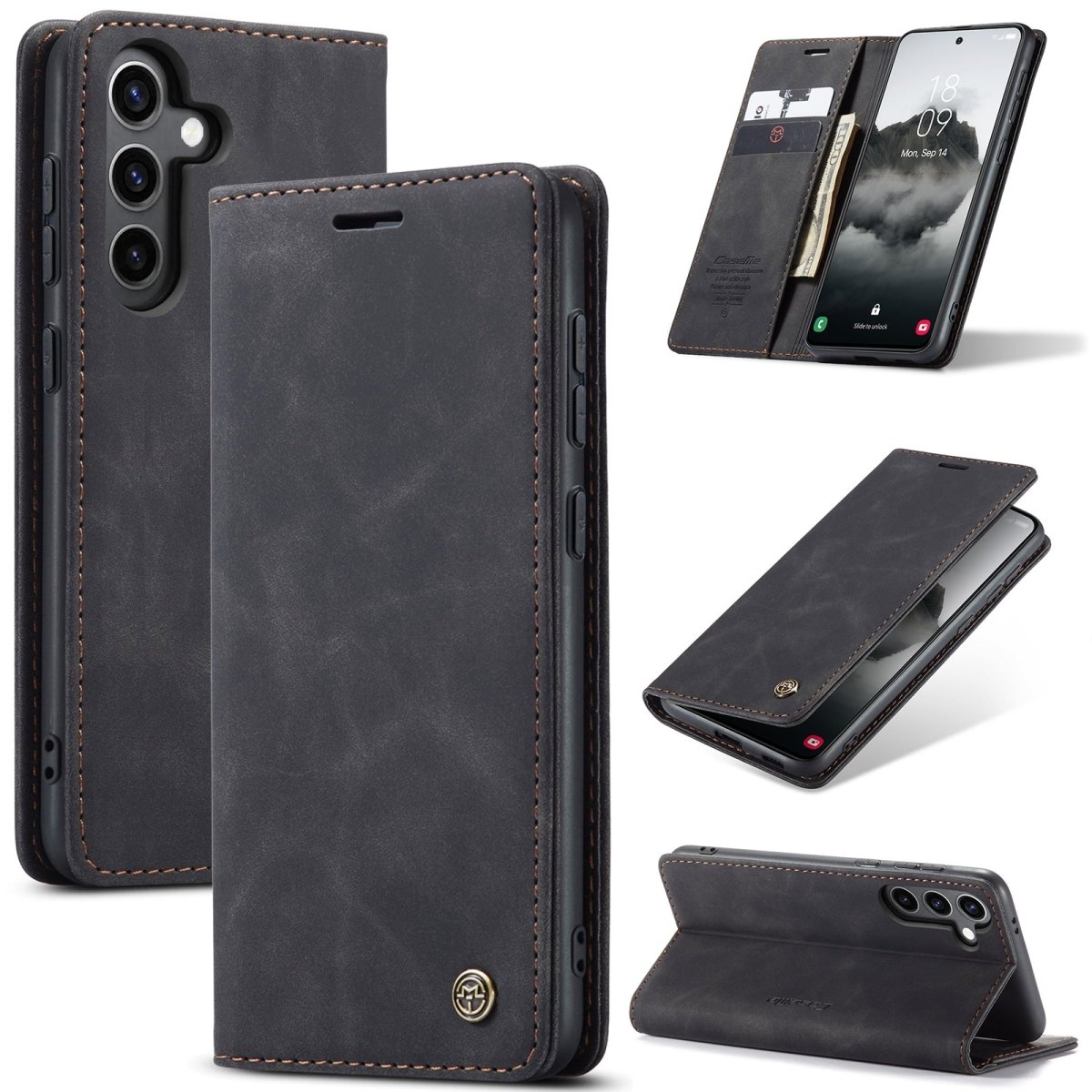 Dira Retro Leather Wallet Galaxy Case - Astra Cases