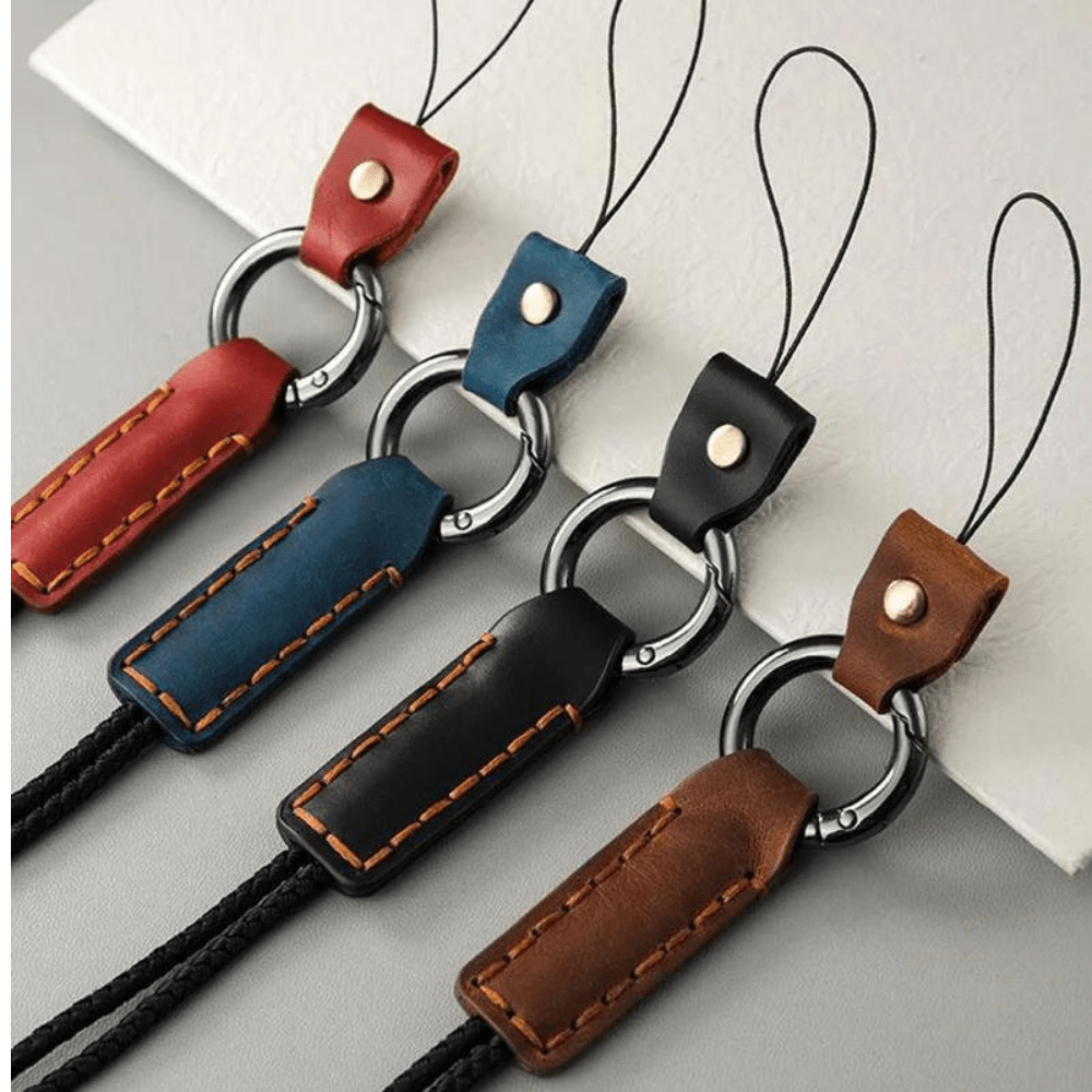 Eatenus Leather And Nylon Lanyard For Phone And AirPods - Astra Cases