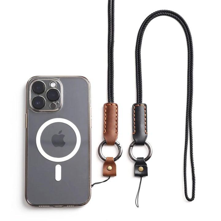 Eatenus Leather And Nylon Lanyard For Phone And AirPods - Astra Cases