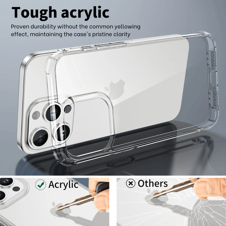 Evoco Shockproof iPhone Case With 2-Piece Clear Screen Protectors - Astra Cases