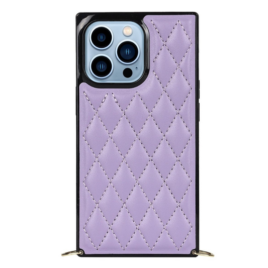 Fere Luxury Leather iPhone Case with Crossbody Lanyard