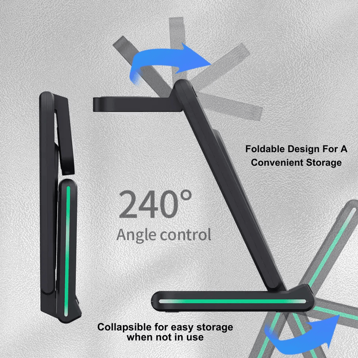 Gemo 5 - in - 1 Foldable Magnetic Wireless Charger - Astra Cases