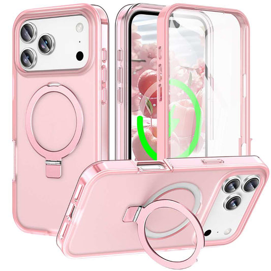 Dives Shockproof Matte iPhone Case With Screen Protector And Ring Holder