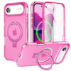 Dives Shockproof Matte iPhone Case With Screen Protector And Ring Holder