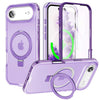 Dives Shockproof Matte iPhone Case With Screen Protector And Ring Holder