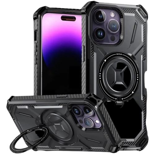 Inferna Heavy Duty Shockproof iPhone Case With MagSafe Compatible Kickstand