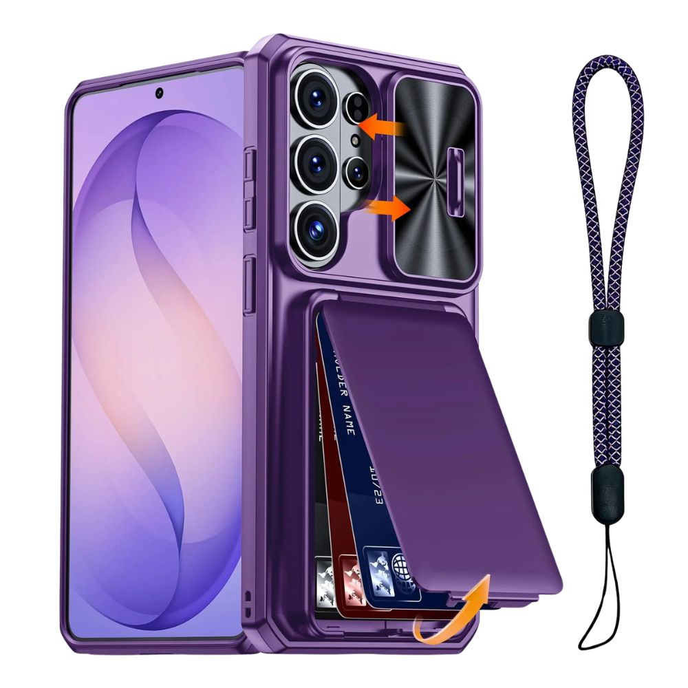 Intereo Slim Shockproof Galaxy Case With Card Holder - Astra Cases