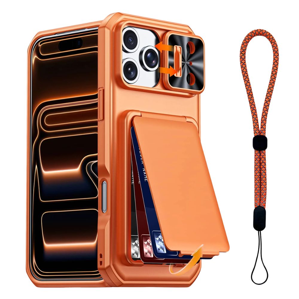 Invictor Slim Shockproof iPhone Case With Card Holder - Astra Cases
