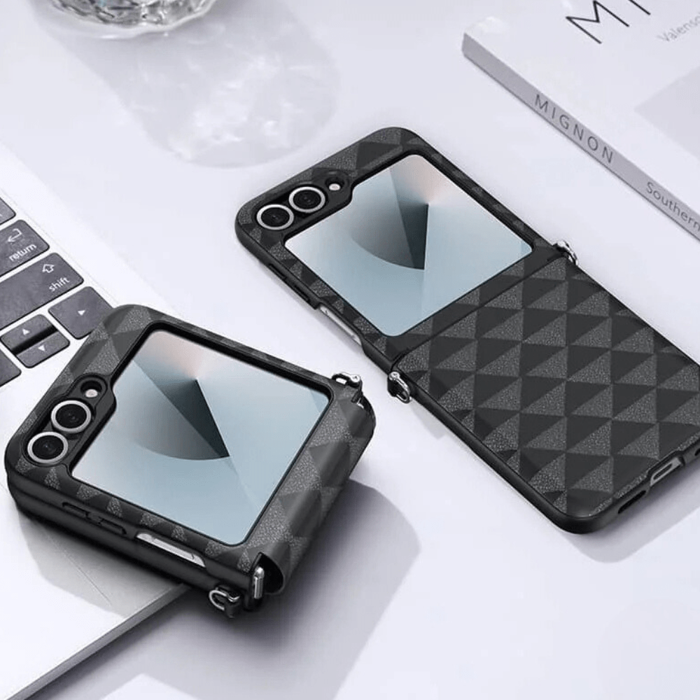 Novem Leather Case For Galaxy Z Flip 6 - Astra Cases