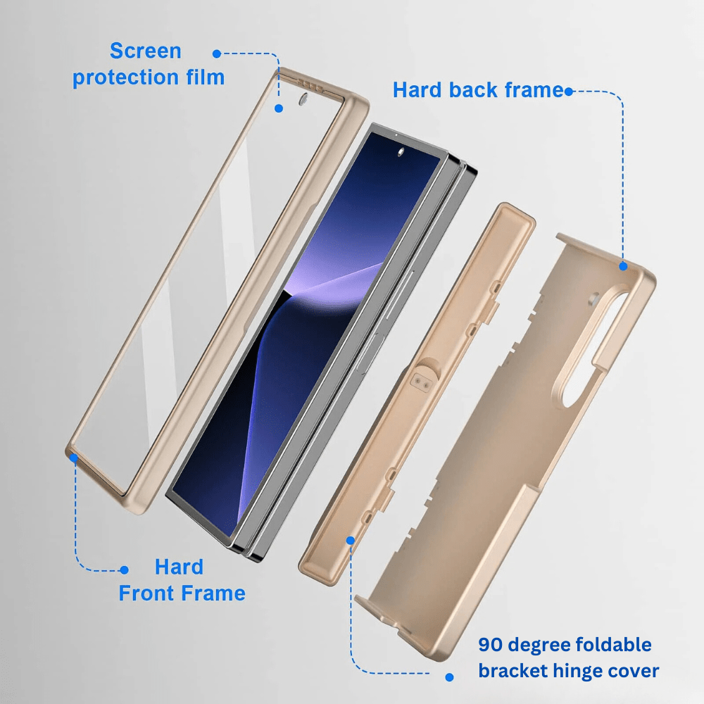 Pendeo Hinge Protective Case For Galaxy Z Fold 6 With Kickstand And Built - in Screen Protector - Astra Cases
