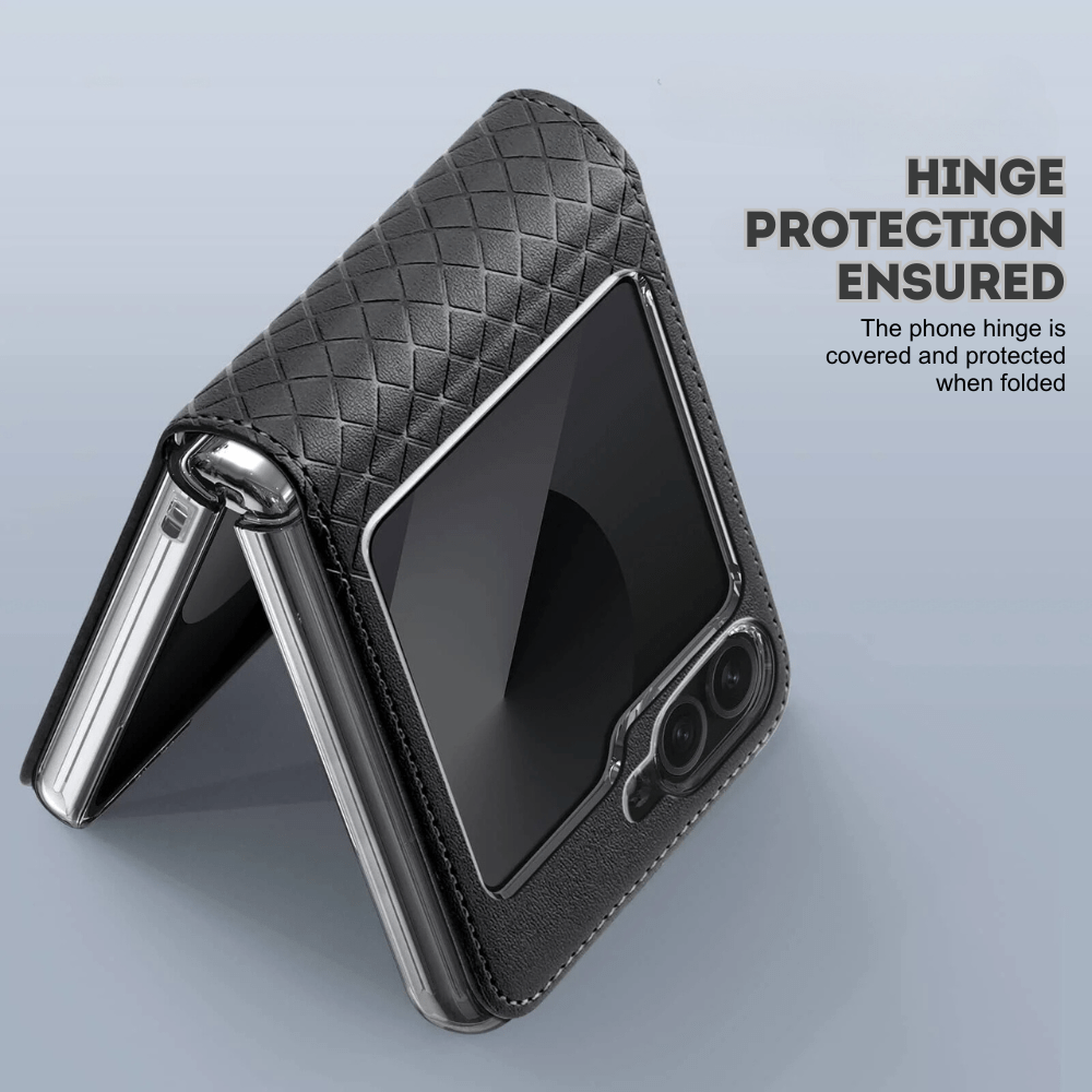 Quare Leather Case For Galaxy Z Flip - Astra Cases