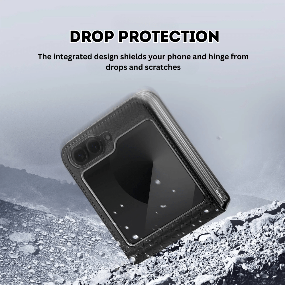 Quare Leather Case For Galaxy Z Flip - Astra Cases