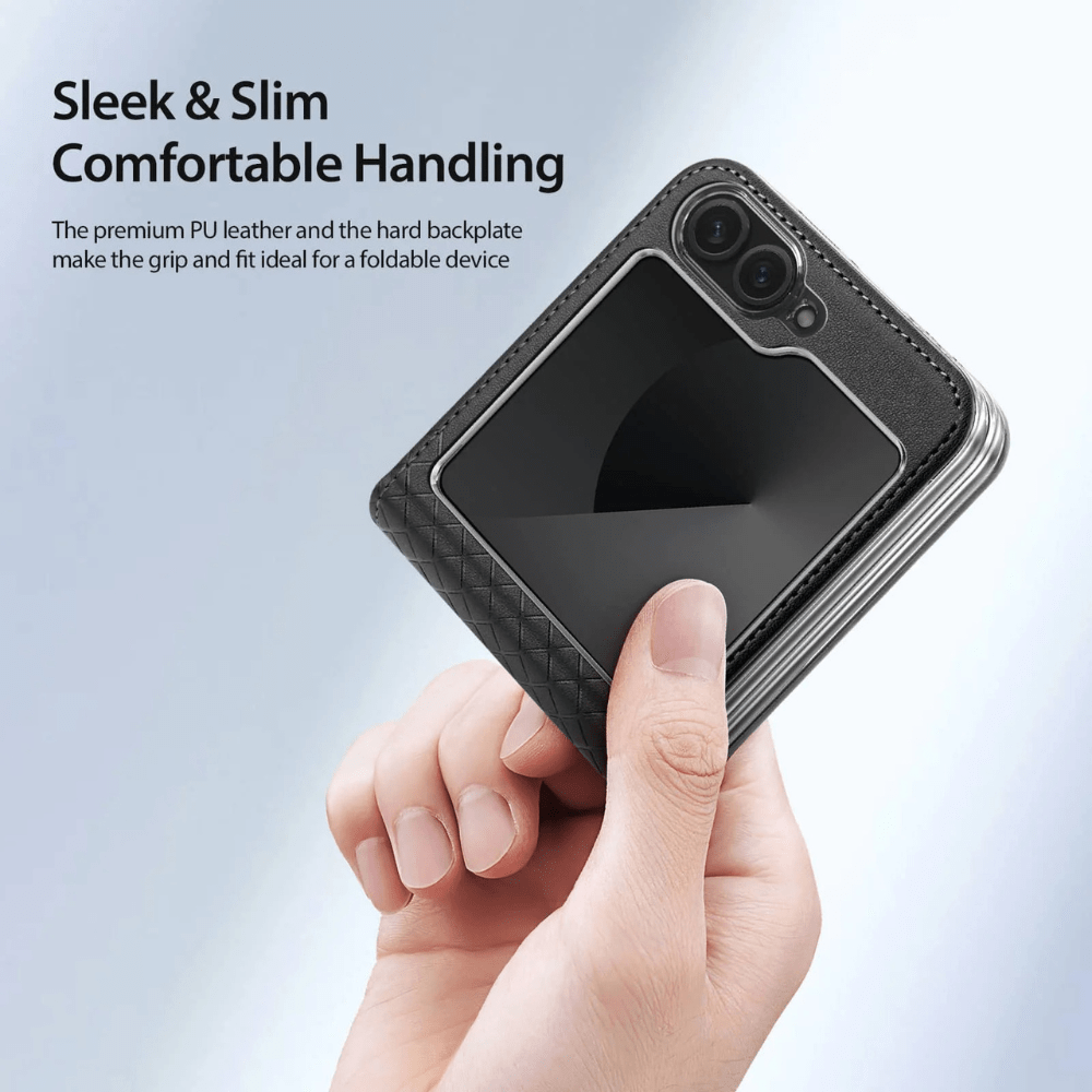 Quare Leather Case For Galaxy Z Flip - Astra Cases