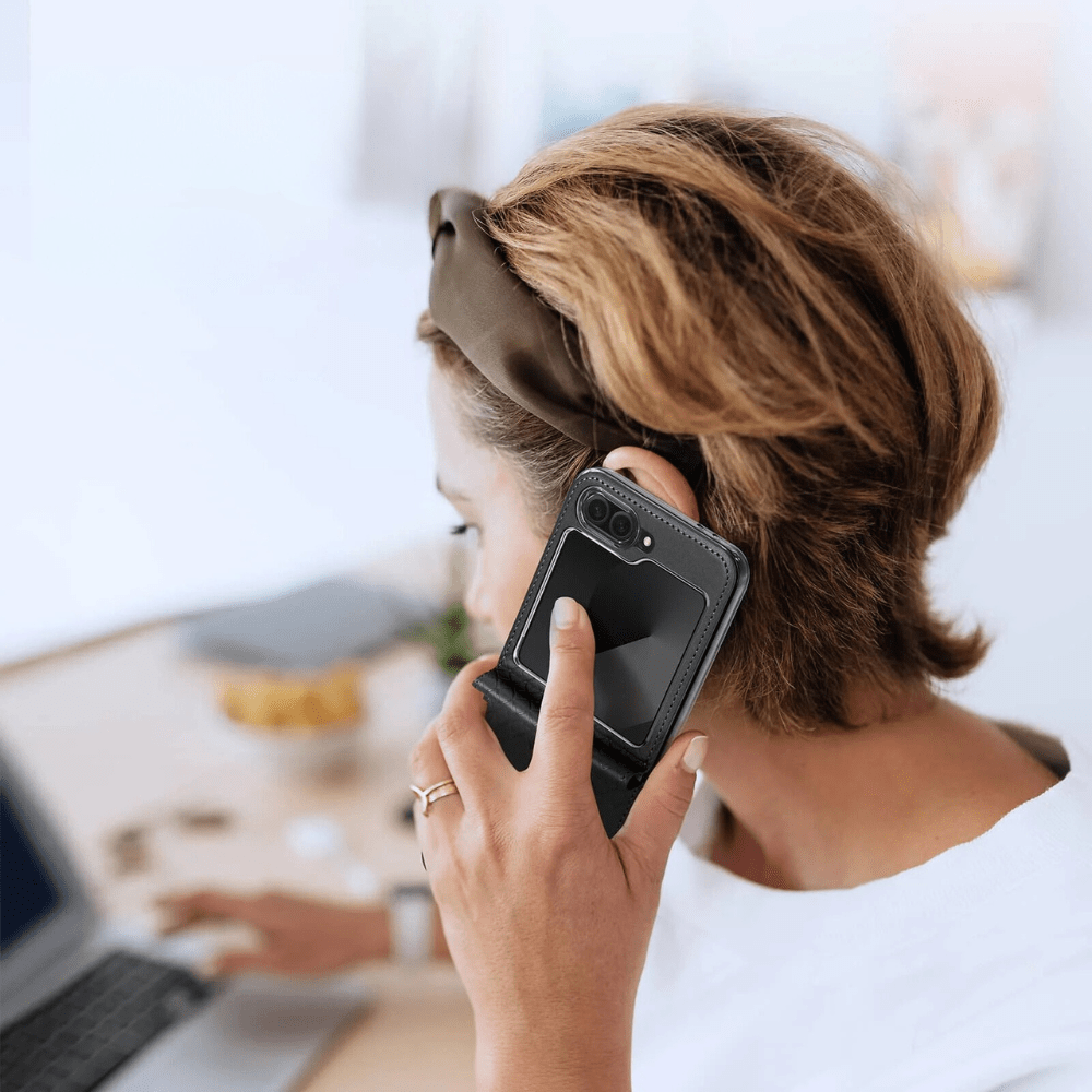Quare Leather Case For Galaxy Z Flip - Astra Cases