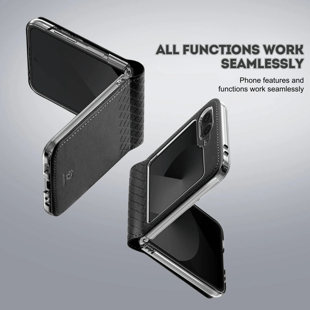 Quare Leather Case For Galaxy Z Flip - Astra Cases