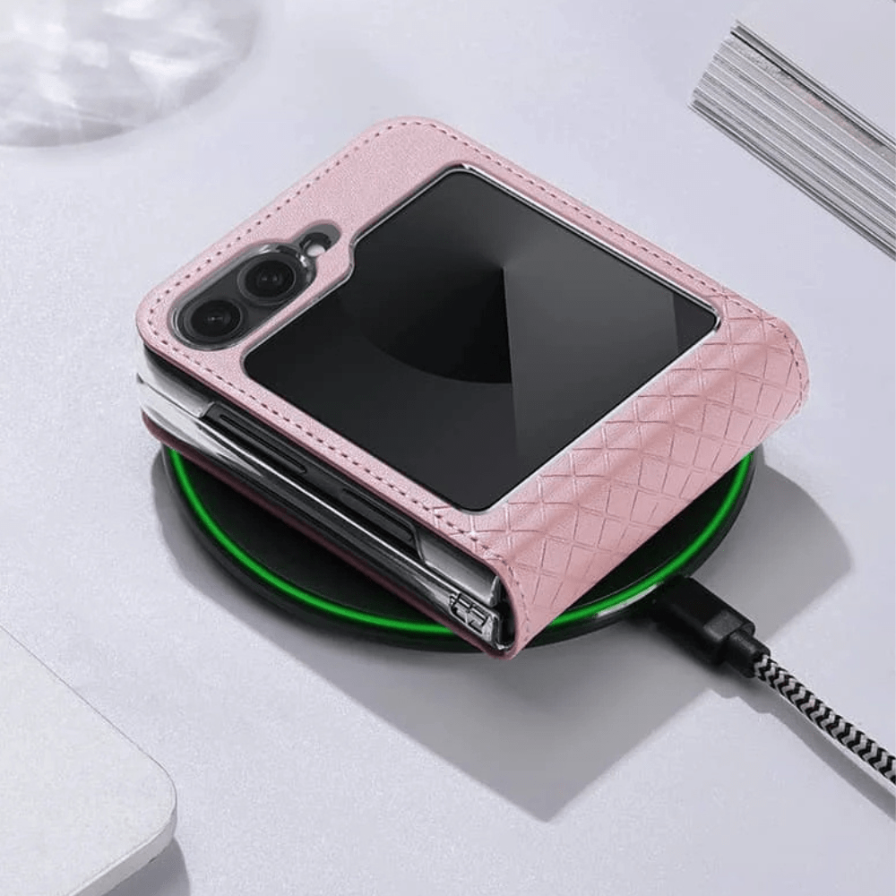 Quare Leather Case For Galaxy Z Flip - Astra Cases