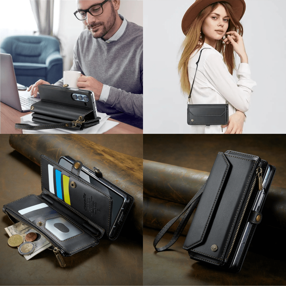 Rectus RFID Blocking Wallet Case For Galaxy Z Fold With Pen Holder Slot - Astra Cases