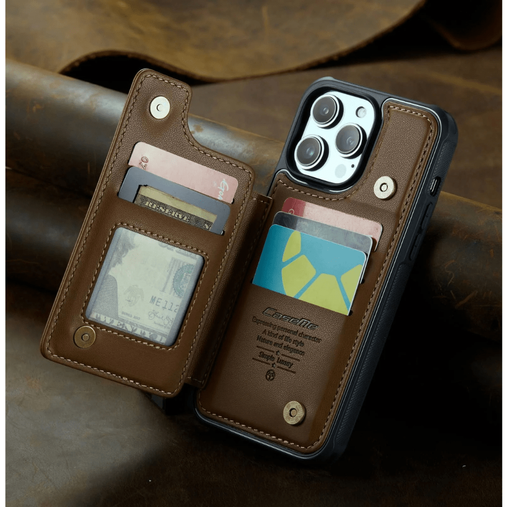 Redeo RFID Blocking Wallet iPhone Case, Double Magnetic Clasp, Shockproof, And Drop-Proof Cover, Red / iPhone 15 Plus Redeo RFID Blocking Wallet iPhone Case, Double Magnetic Clasp, Shockproof, And Drop-Proof Cover, Red / iPhone 15 Plus