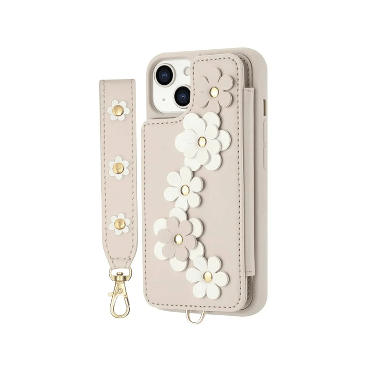 Venia Floral Design Detachable Wallet iPhone Case - Astra Cases