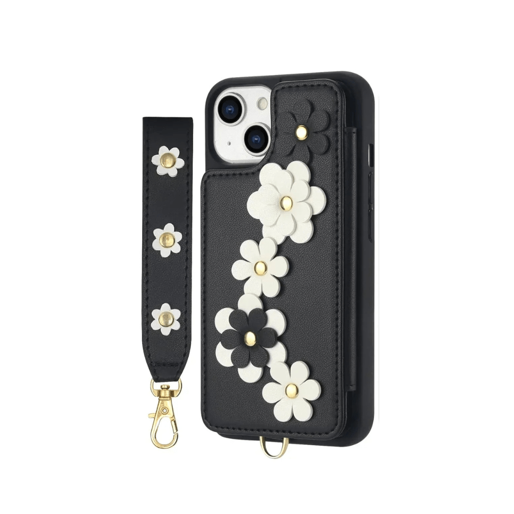 Venia Floral Design Detachable Wallet iPhone Case - Astra Cases