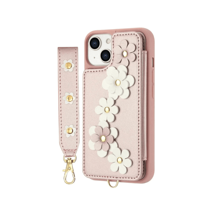 Venia Floral Design Detachable Wallet iPhone Case - Astra Cases