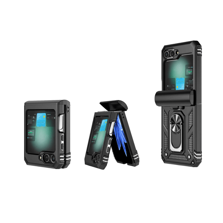 Ventus Heavy Duty Case For Galaxy Z Flip With 360° Magnetic Ring Kickstand - Astra Cases