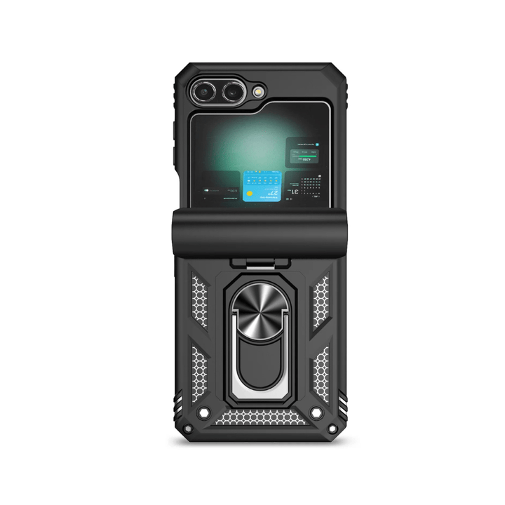 Ventus Heavy Duty Case For Galaxy Z Flip With 360° Magnetic Ring Kickstand - Astra Cases