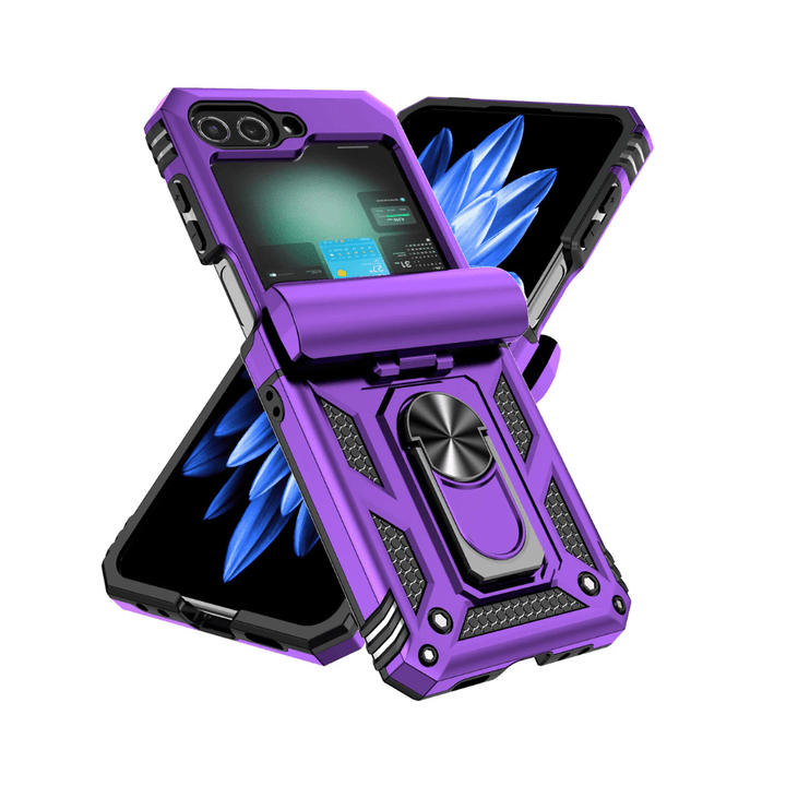 Ventus Heavy Duty Case For Galaxy Z Flip With 360° Magnetic Ring Kickstand - Astra Cases