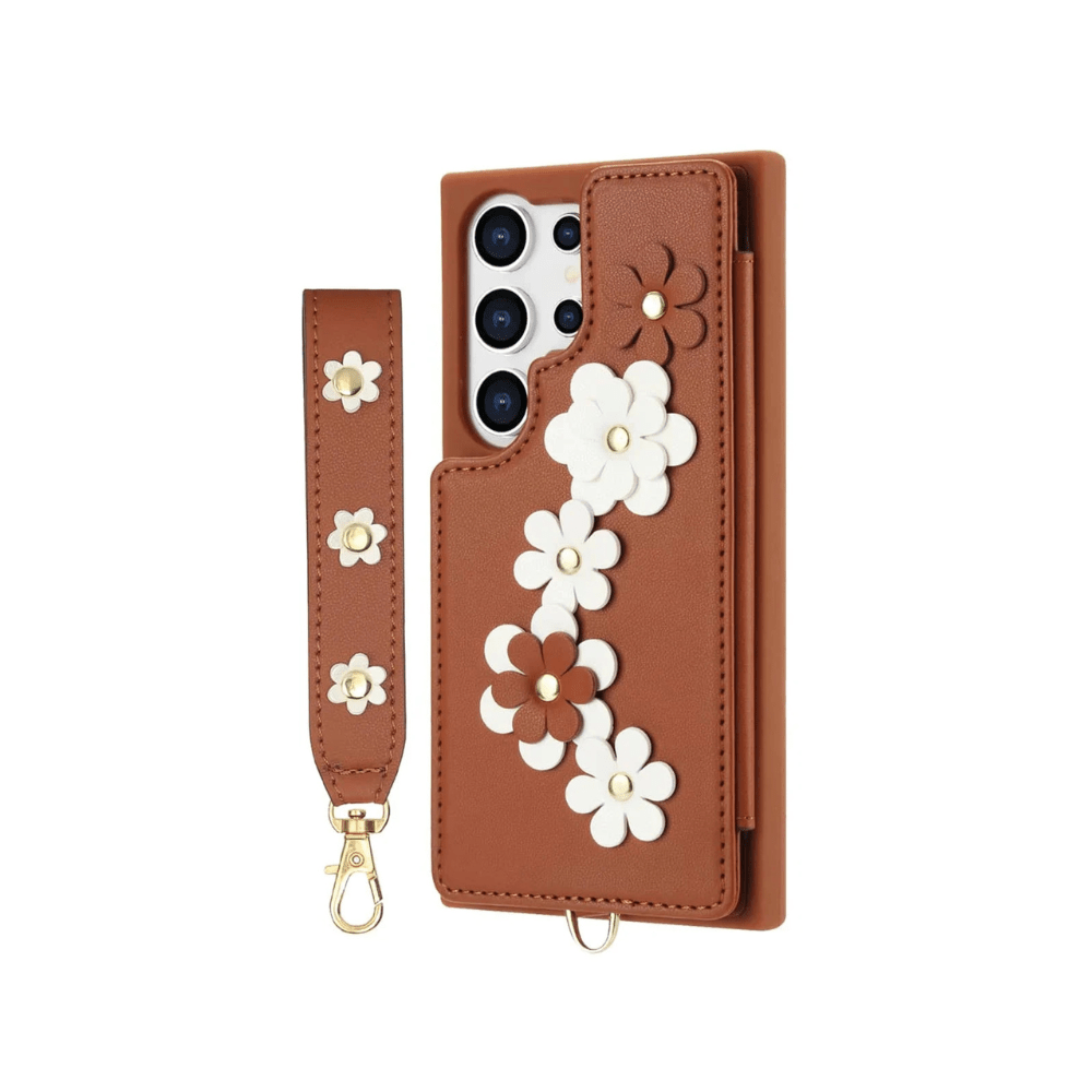 Verus Floral Design Detachable Wallet Galaxy Case - Astra Cases