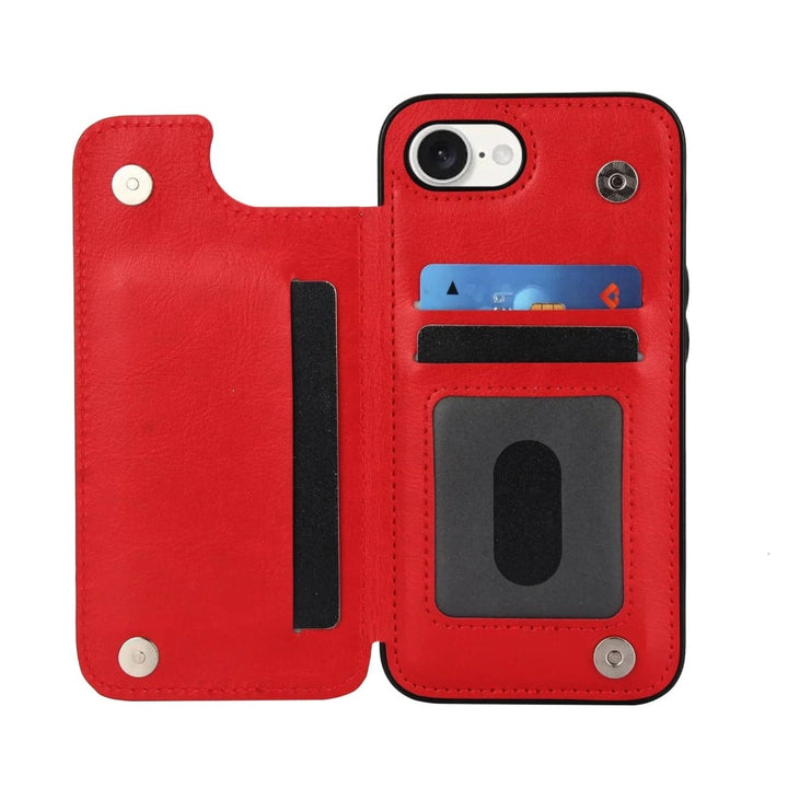 Vistor Leather Flip Wallet Case For iPhone 14 - 16 Series - Astra Cases