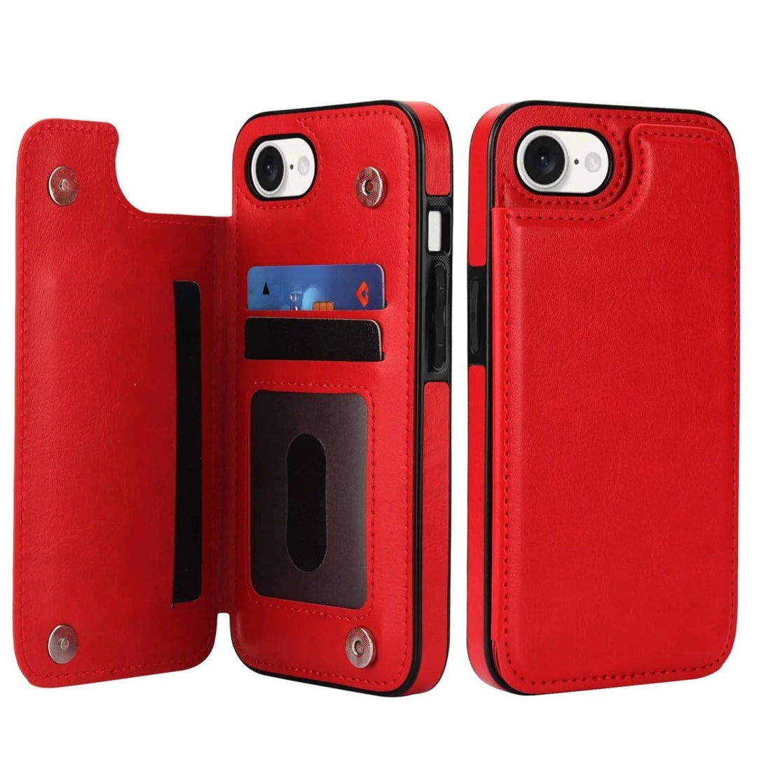 Vistor Leather Flip Wallet Case For iPhone 14 - 16 Series - Astra Cases