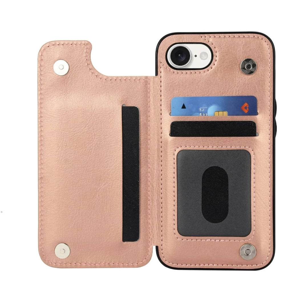 Vistor Leather Flip Wallet Case For iPhone 14 - 16 Series - Astra Cases