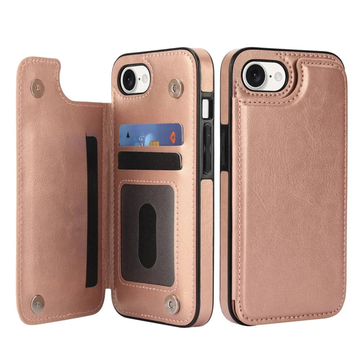 Vistor Leather Flip Wallet Case For iPhone 14 - 16 Series - Astra Cases