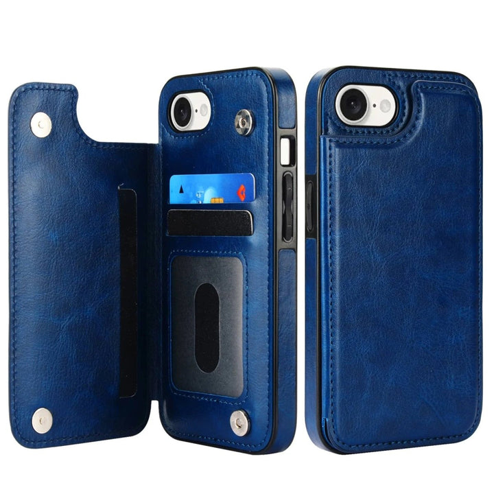 Vistor Leather Flip Wallet Case For iPhone 14 - 16 Series - Astra Cases