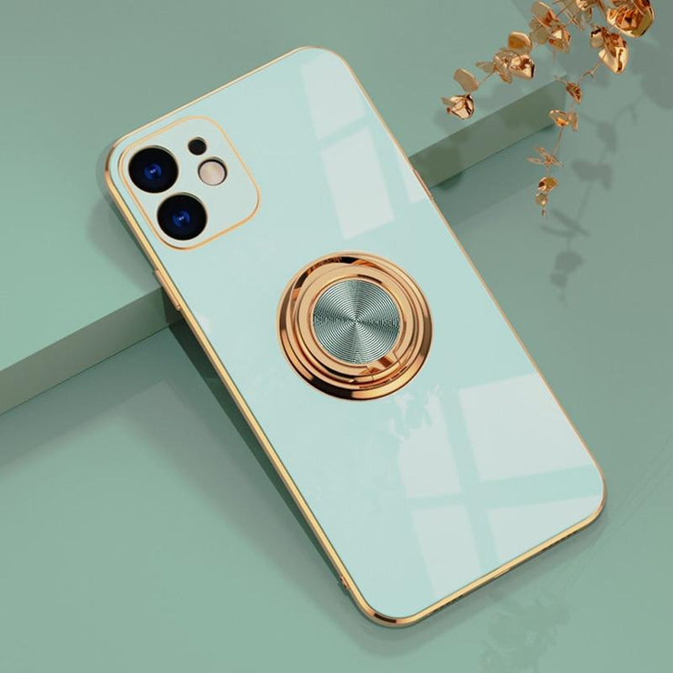 Aere Luxury Plated iPhone Case With Ring For Series 14 - Astra Cases