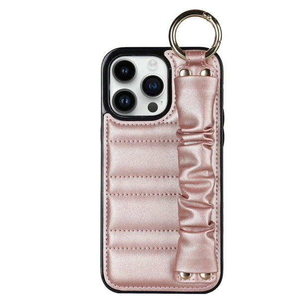 Alterna Luxury Leather iPhone Case With Wristband - Astra Cases