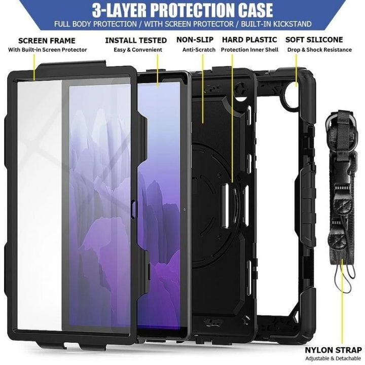 Animi Heavy Duty Galaxy Tab Case With Kickstand and Hand Strap - Astra Cases