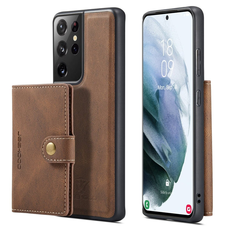 Apricus Leather Magnetic Wallet Galaxy Case For Series S24 - Astra Cases