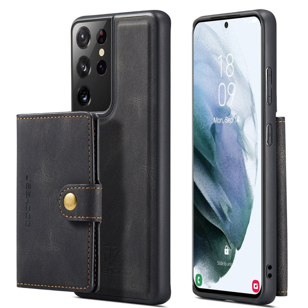 Apricus Leather Magnetic Wallet Galaxy Case For Series S24 - Astra Cases