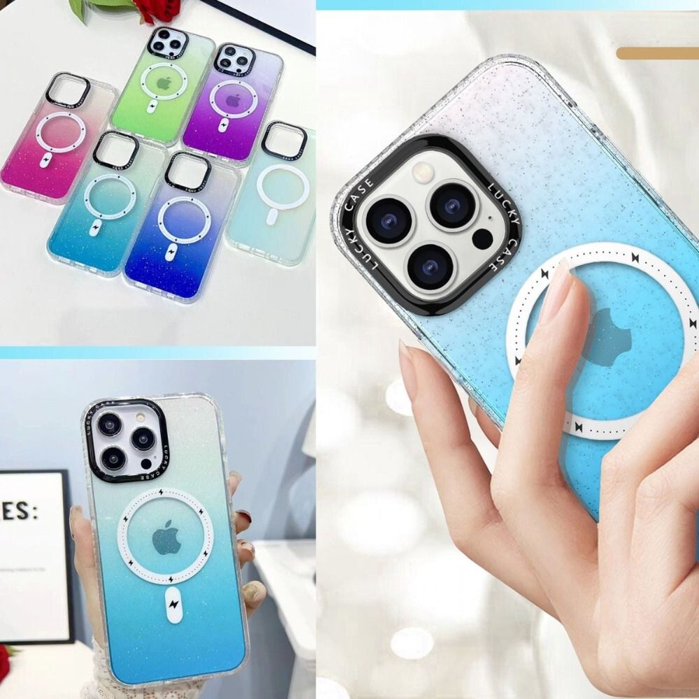Bene Glittered Silicone MagSafe Case for iPhone Series 12-14 - Astra Cases