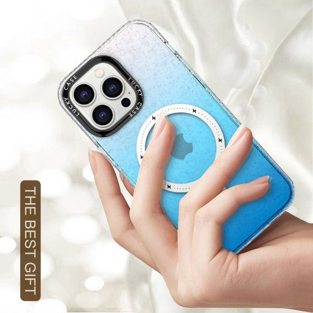Bene Glittered Silicone MagSafe Case for iPhone Series 12-14 - Astra Cases