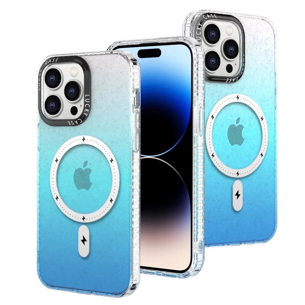 Bene Glittered Silicone MagSafe Case for iPhone Series 12-14 - Astra Cases