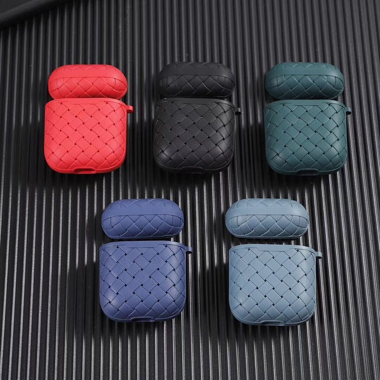 Caelum Woven Pattern Silicone AirPods Case with Keychain - Astra Cases